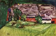 Peasant Homestead in a Landscepe, Egon Schiele